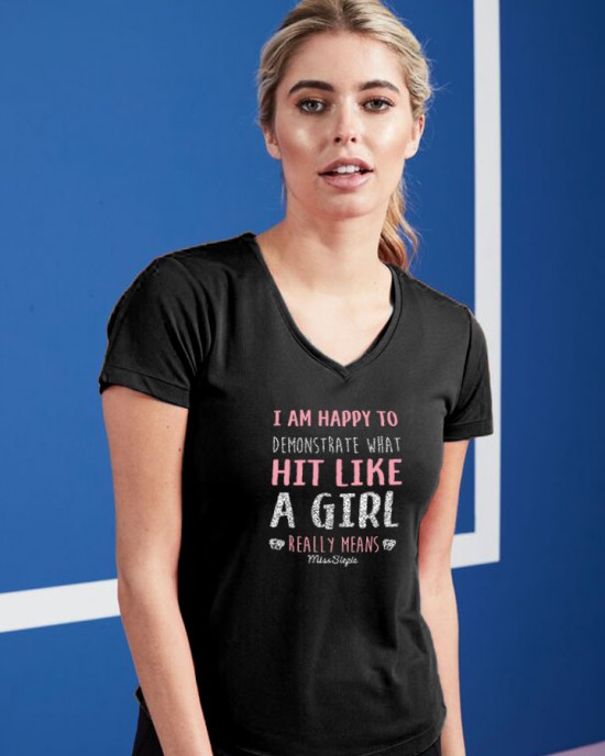 Hit like a girl (sportshirt)