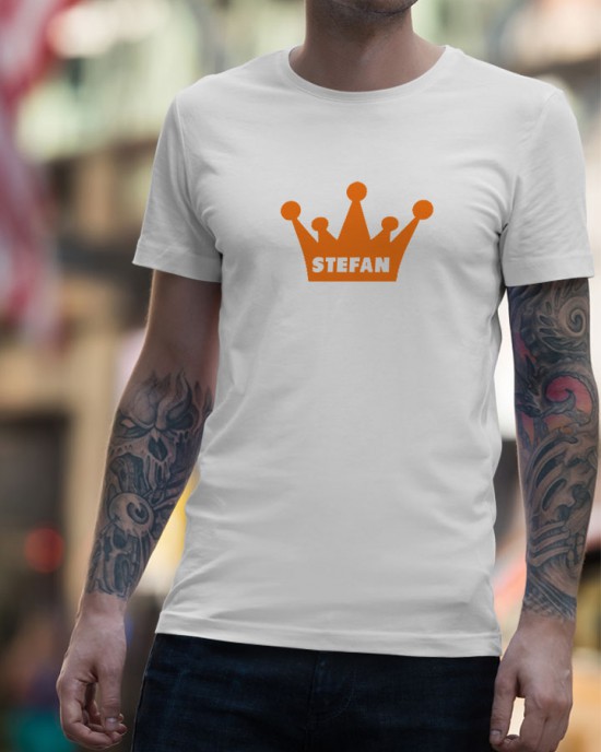 Kroon t-shirt (met je naam)