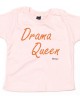 Baby-roze t-shirt 'Orange Glitter Drama Queen'