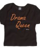 Zwart t-shirt 'Orange Glitter Drama Queen'