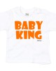 Wit t-shirt 'Orange Baby King'