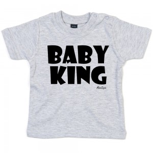 Grijs t-shirt 'Black Baby King'