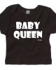 Zwart t-shirt 'White Baby Queen'